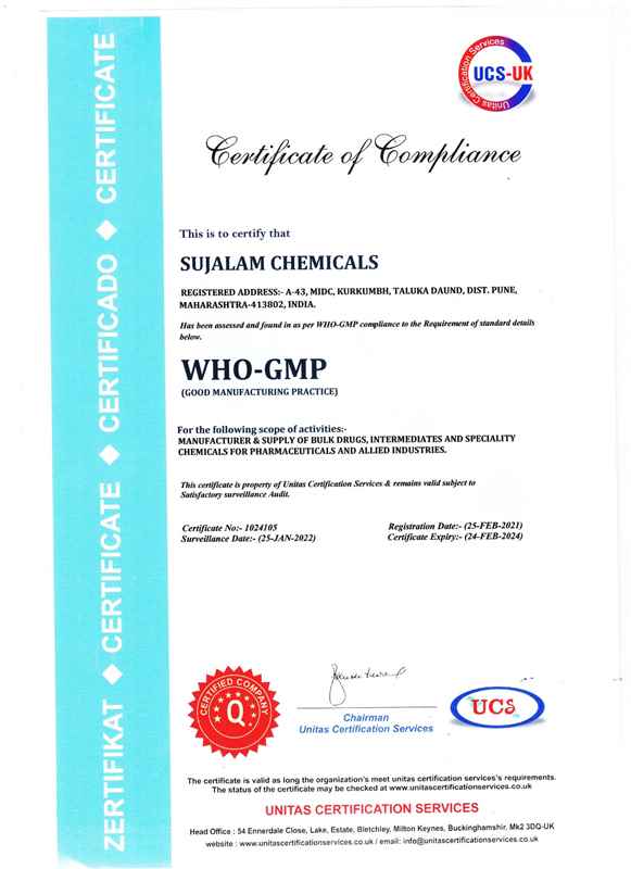 Certificate Of Compliance